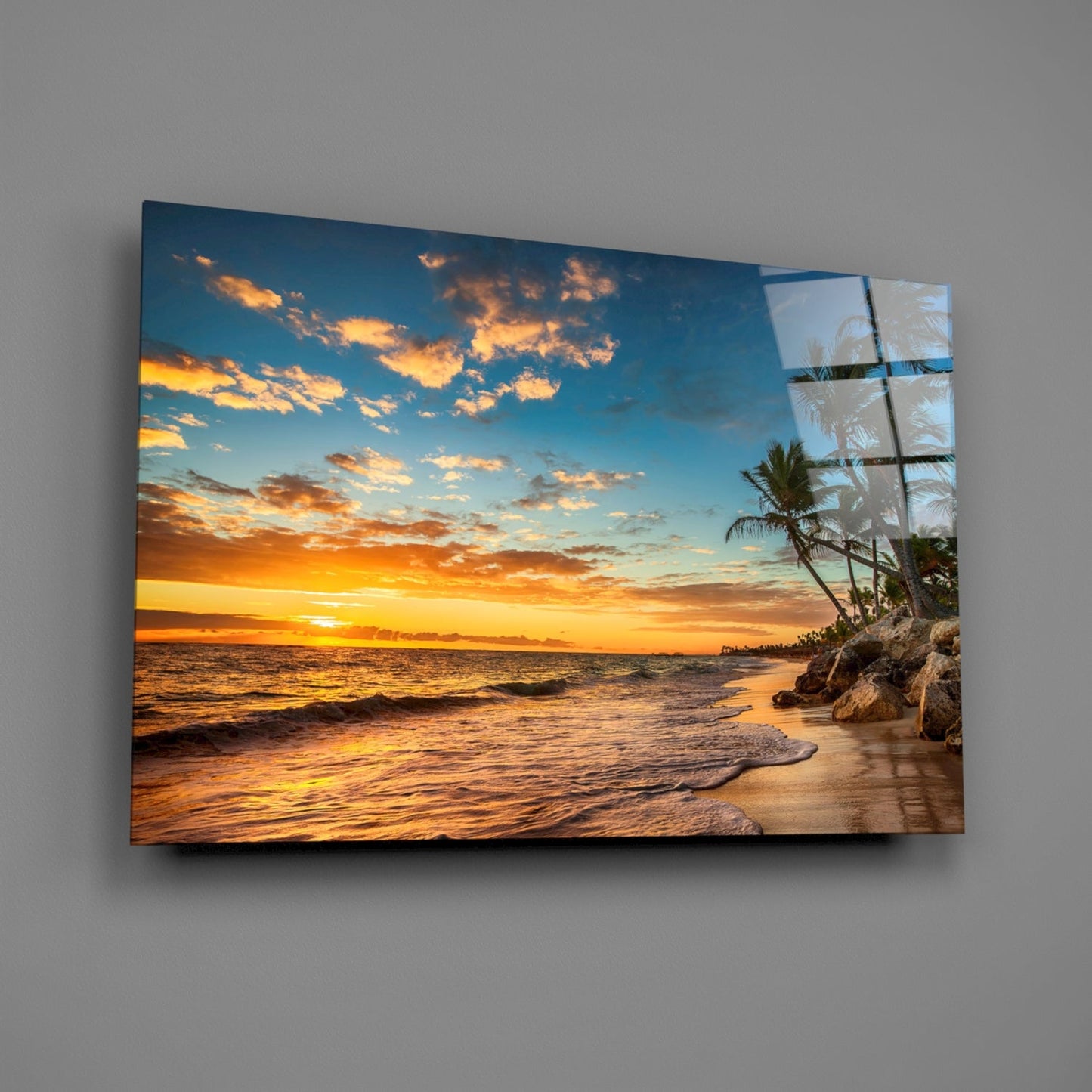 Beach Cruise Glass Wall Art-1