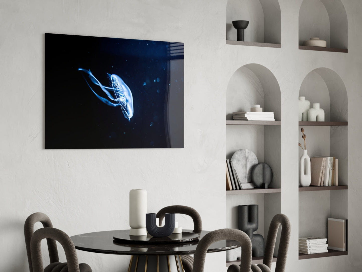 Jellyfish Glass Wall Art