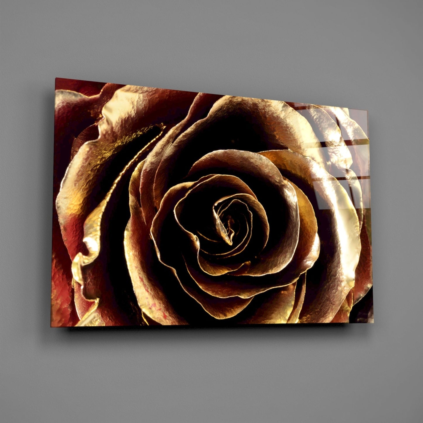 Rose Glass Wall Art