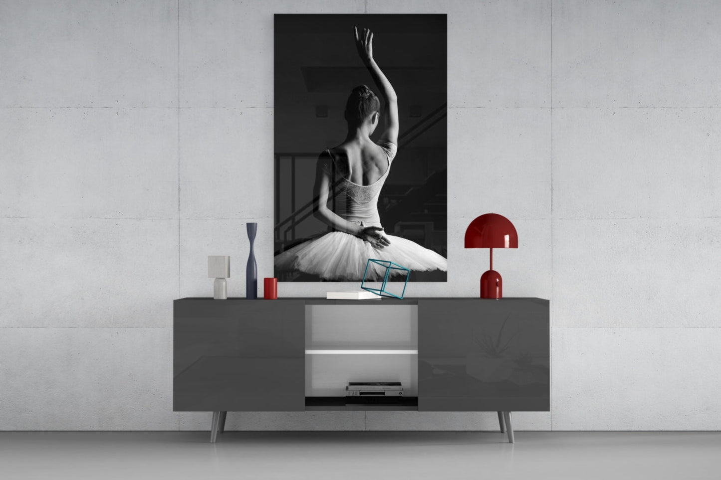 Ballerina Glass Wall Art