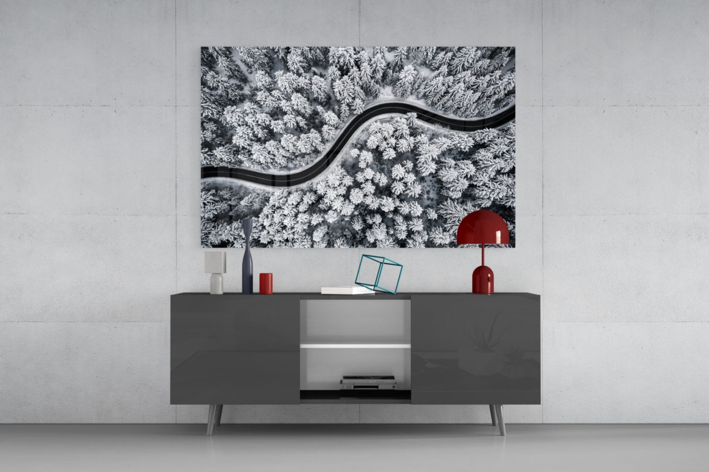 Forest Landscape Glass Wall Art