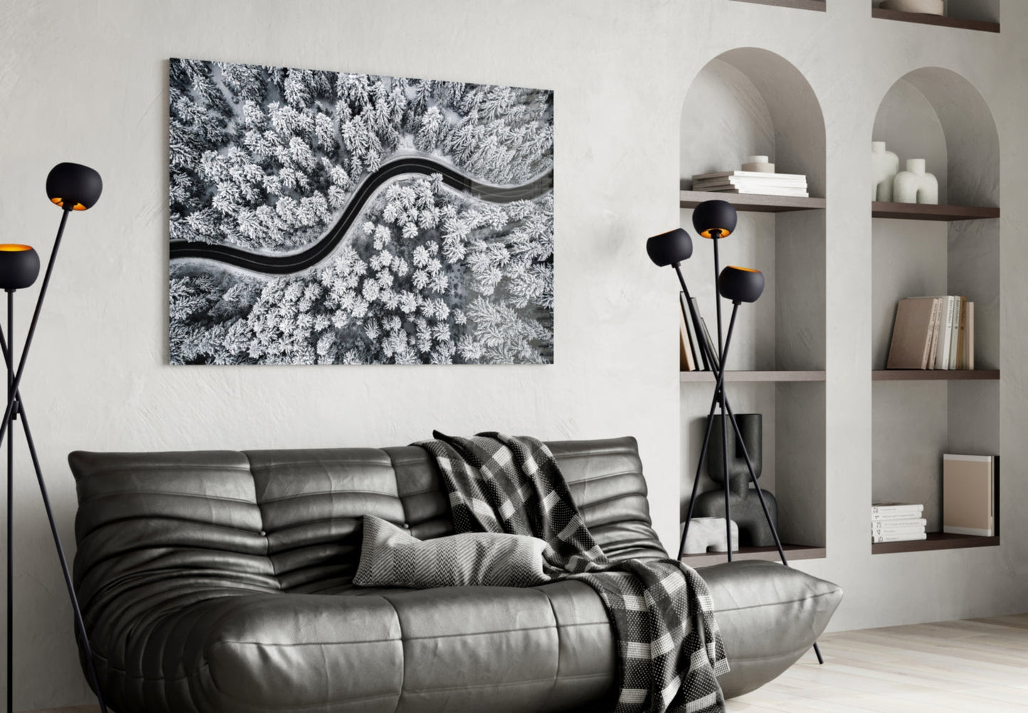 Forest Landscape Glass Wall Art