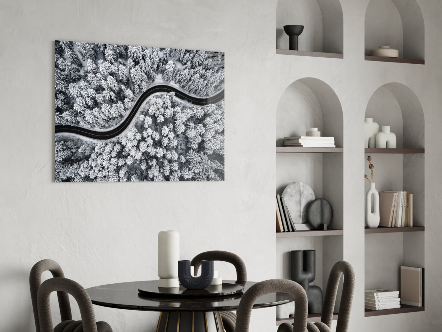 Forest Landscape Glass Wall Art
