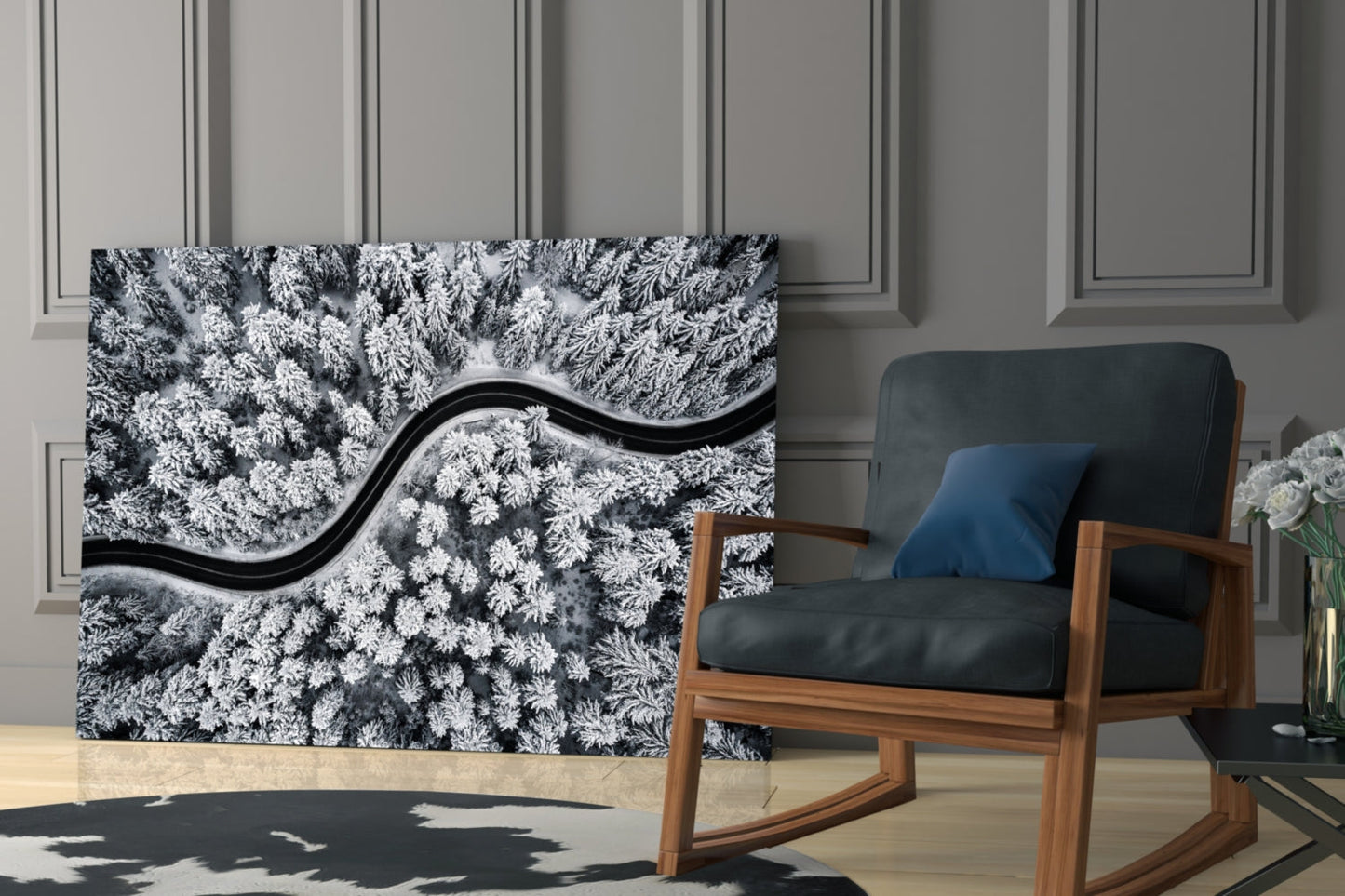 Forest Landscape Glass Wall Art