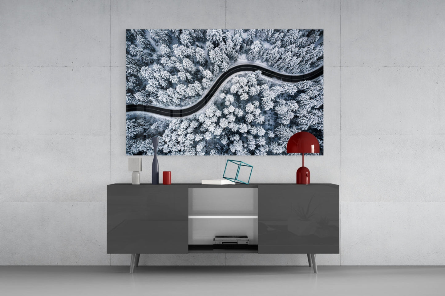 Forest Landscape Glass Wall Art