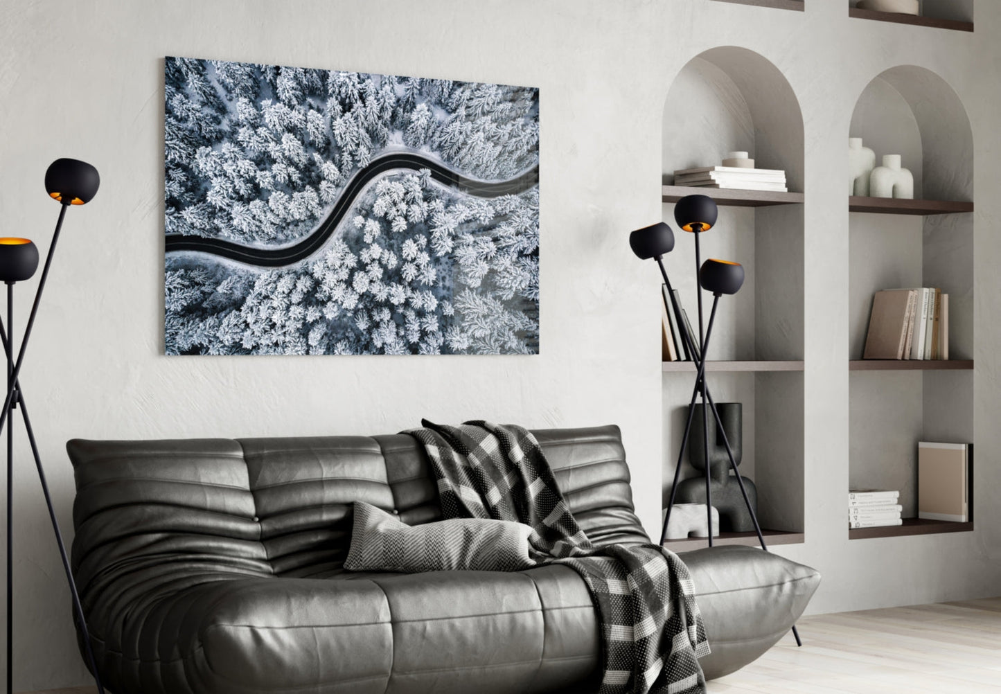 Forest Landscape Glass Wall Art