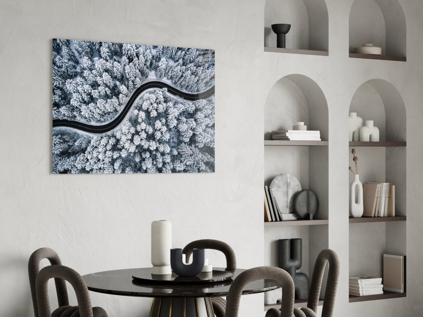 Forest Landscape Glass Wall Art