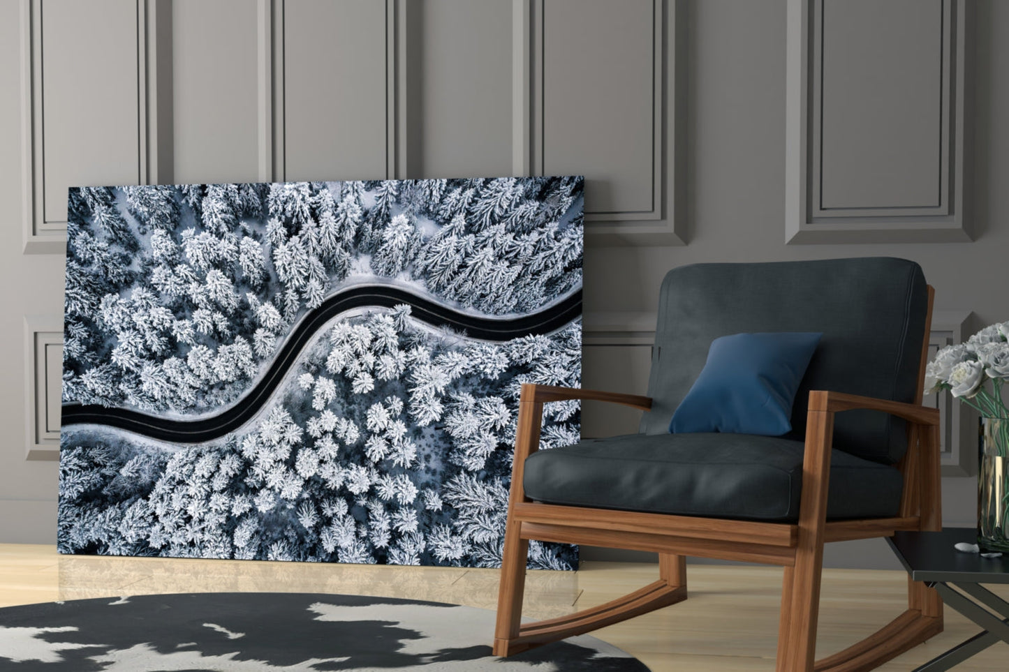 Forest Landscape Glass Wall Art