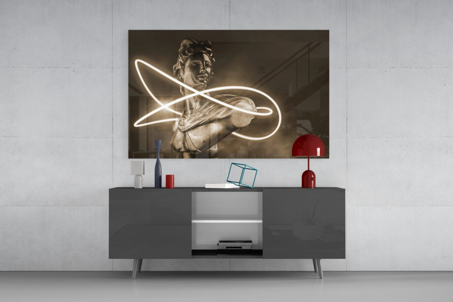 Abstract Art Glass Wall Art