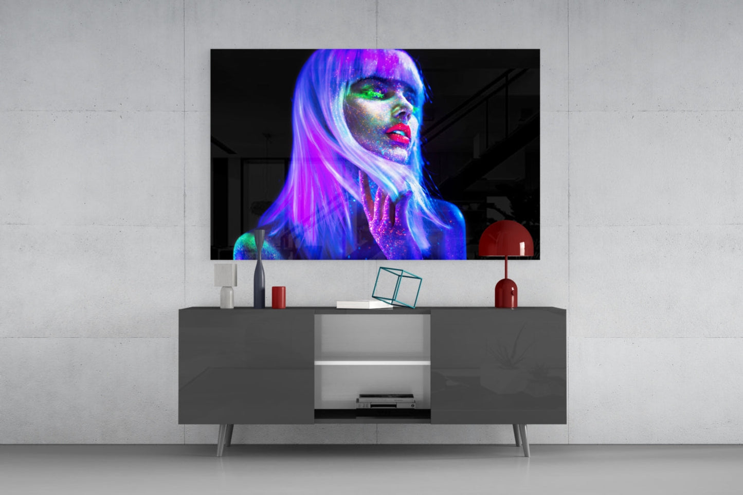 Woman Glass Wall Art