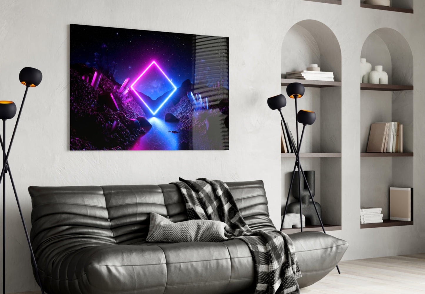 Abstract Art Glass Wall Art