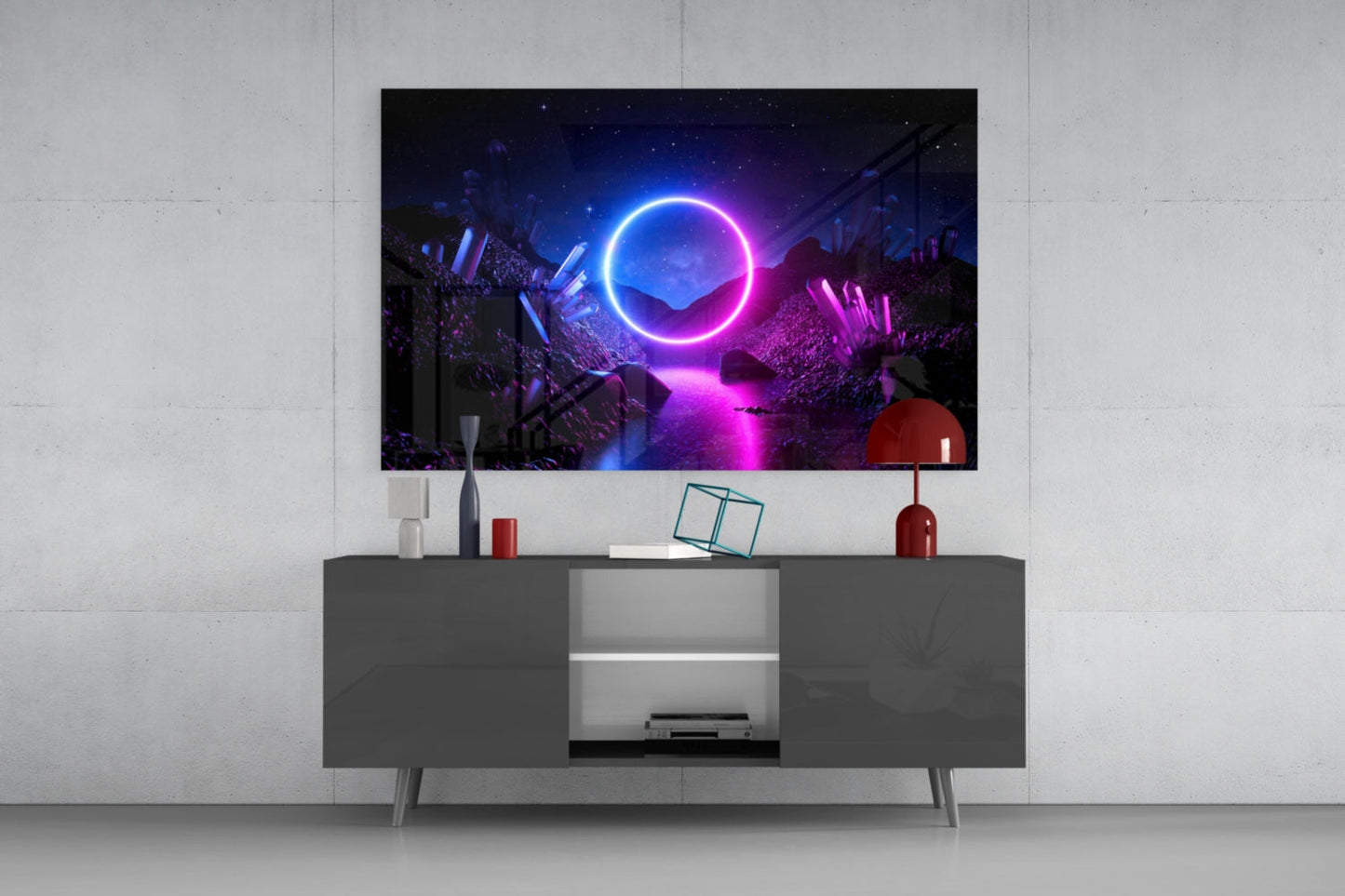 Abstract Art Glass Wall Art