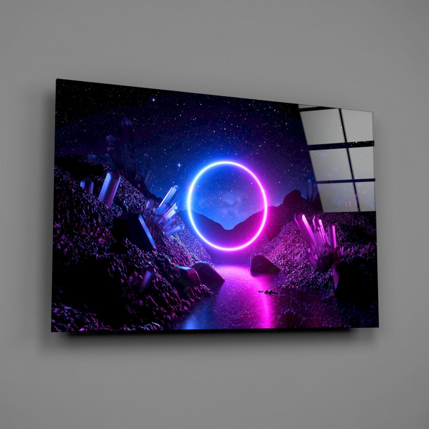 Abstract Art Glass Wall Art