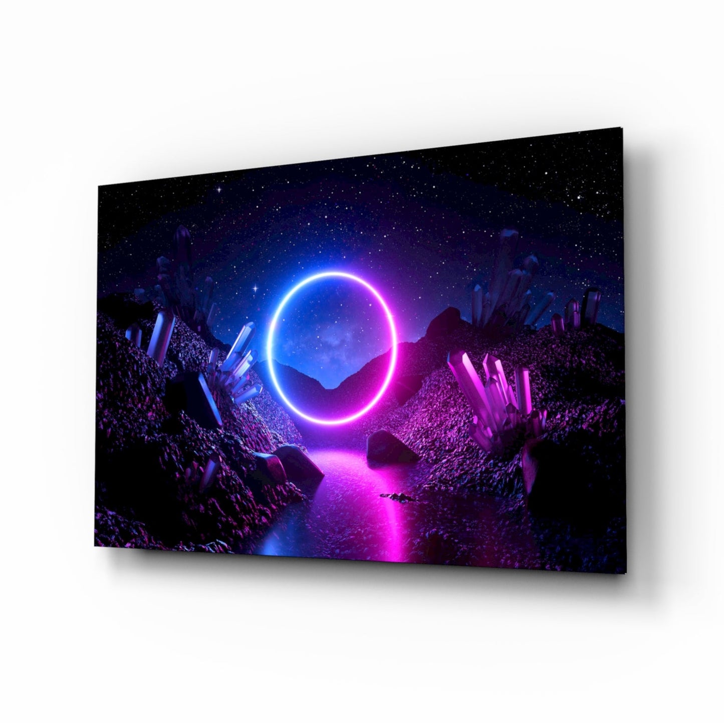 Abstract Art Glass Wall Art