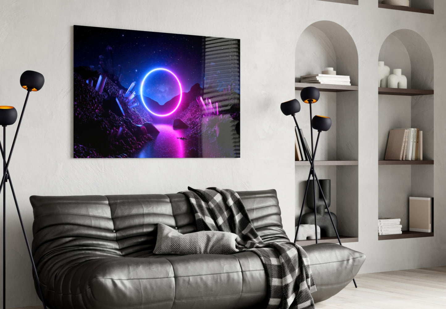 Abstract Art Glass Wall Art