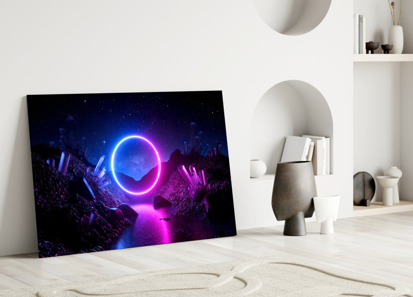 Abstract Art Glass Wall Art