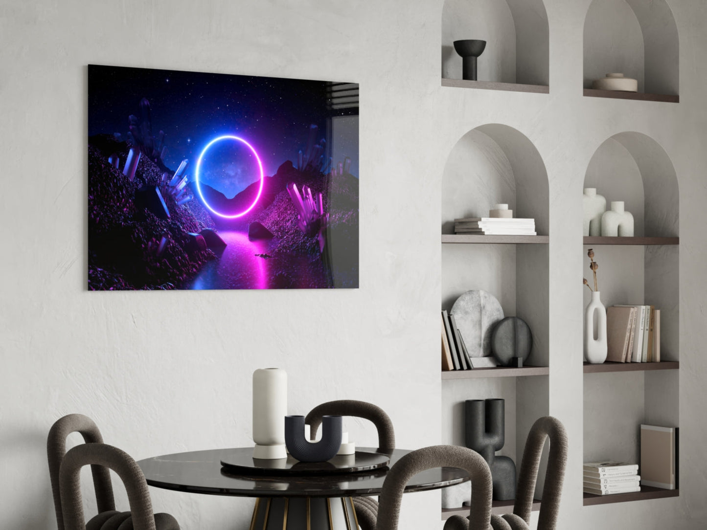 Abstract Art Glass Wall Art