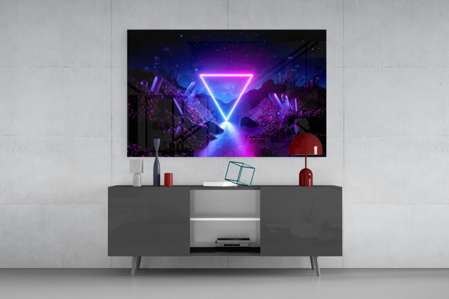 Abstract Art Glass Wall Art