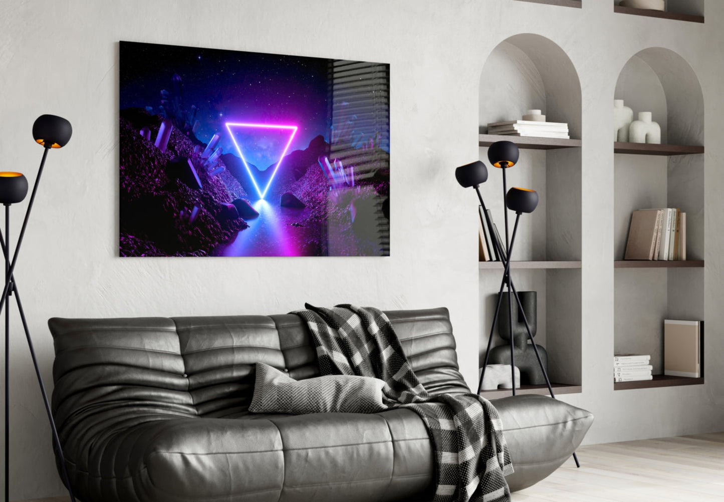 Abstract Art Glass Wall Art