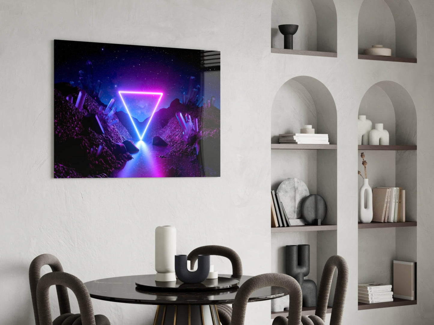 Abstract Art Glass Wall Art