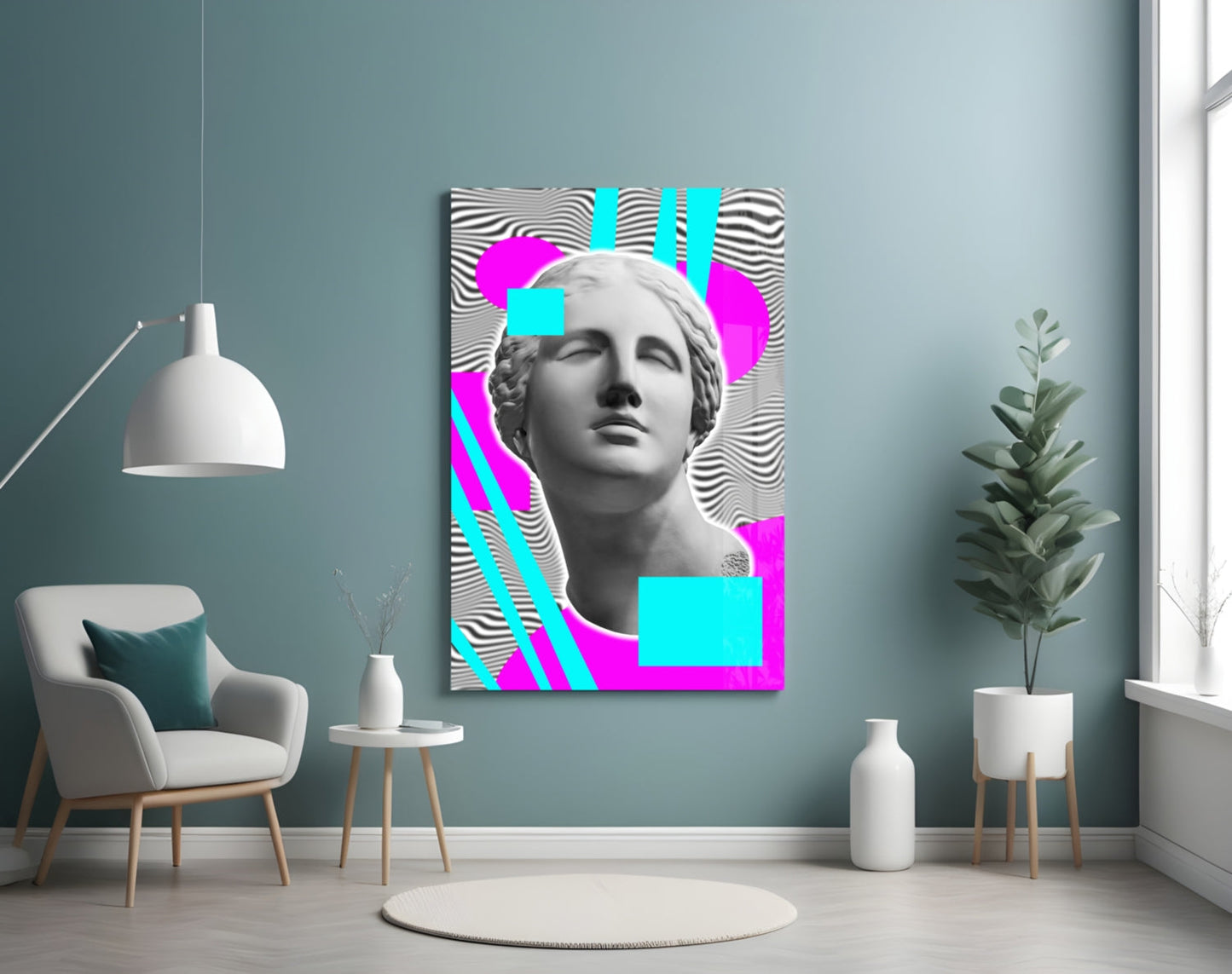 Abstract Art Glass Wall Art