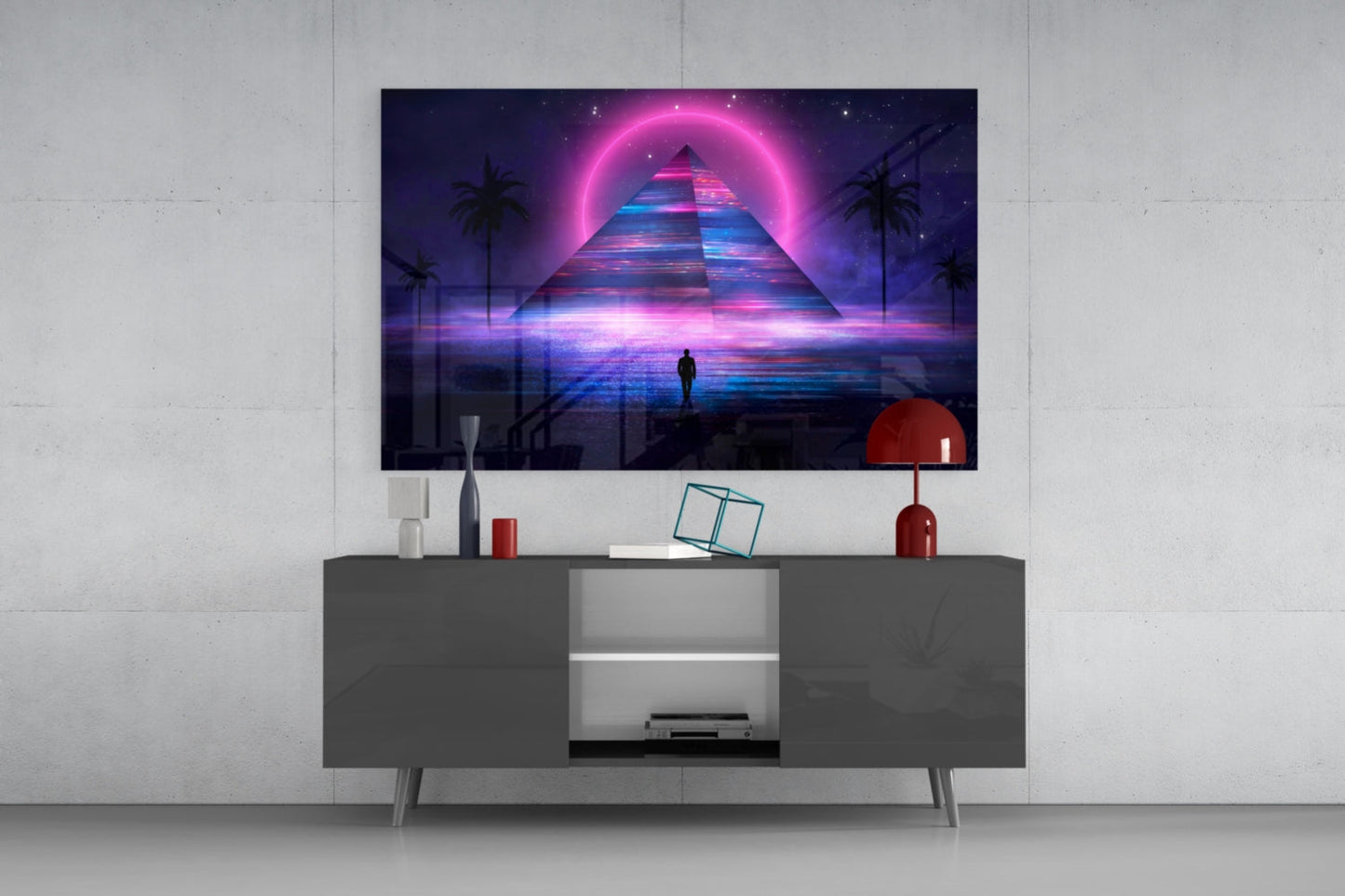 Abstract Art Glass Wall Art