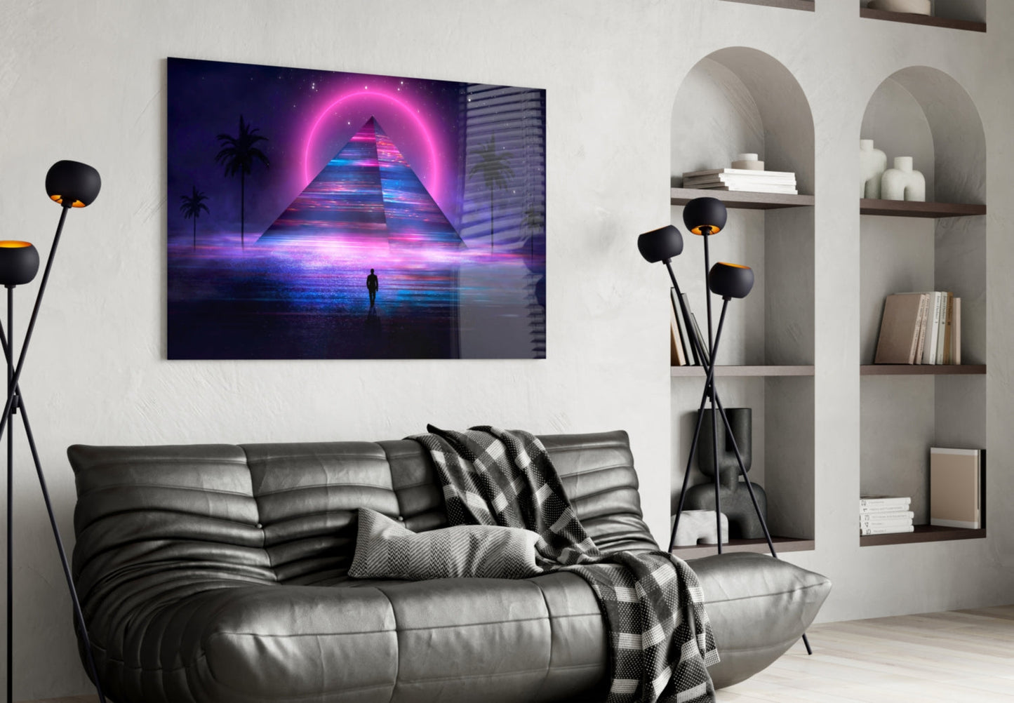 Abstract Art Glass Wall Art