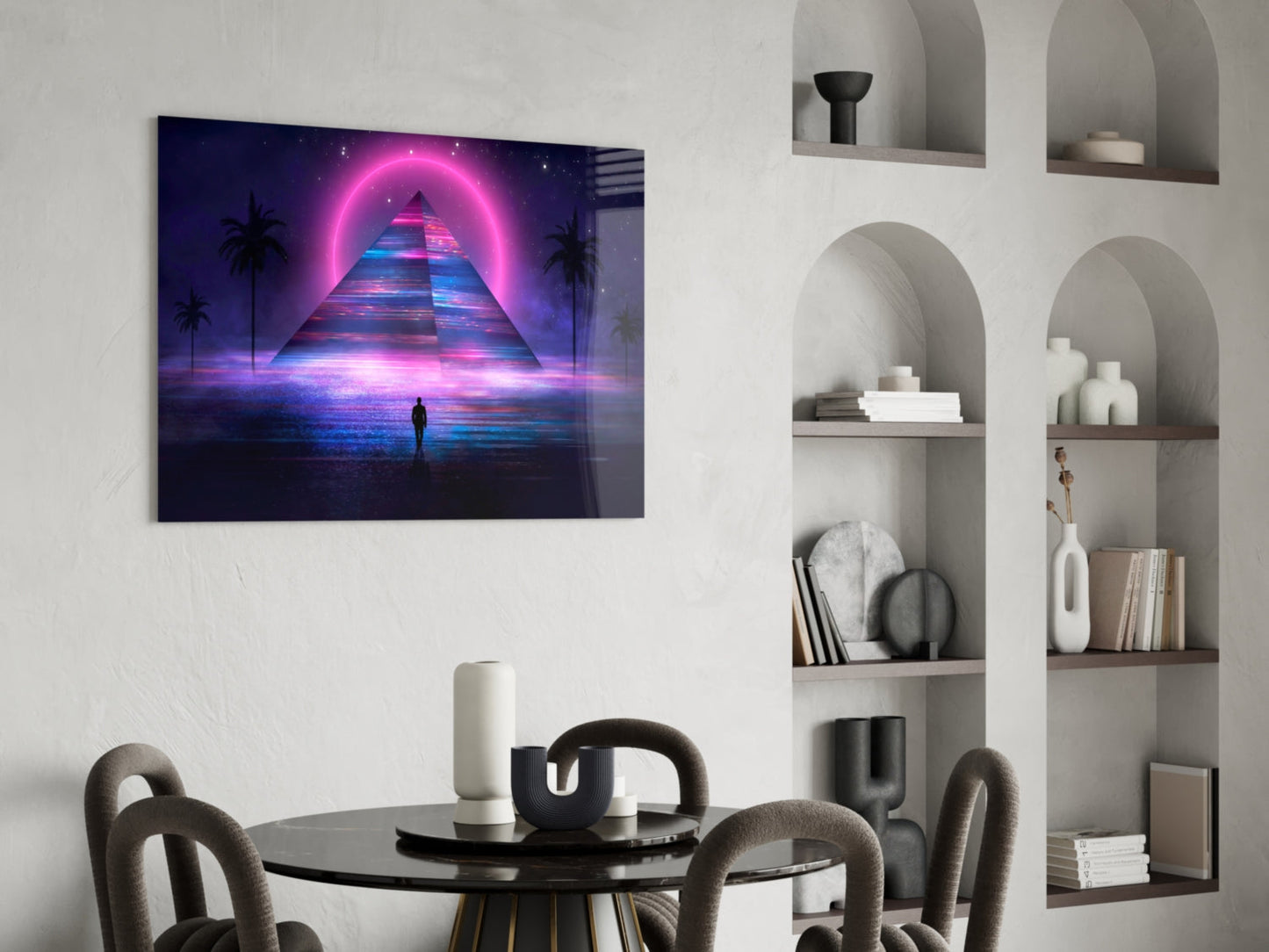 Abstract Art Glass Wall Art