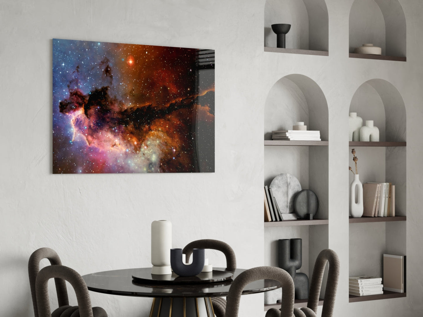 World Of The Galaxy Glass Wall Art