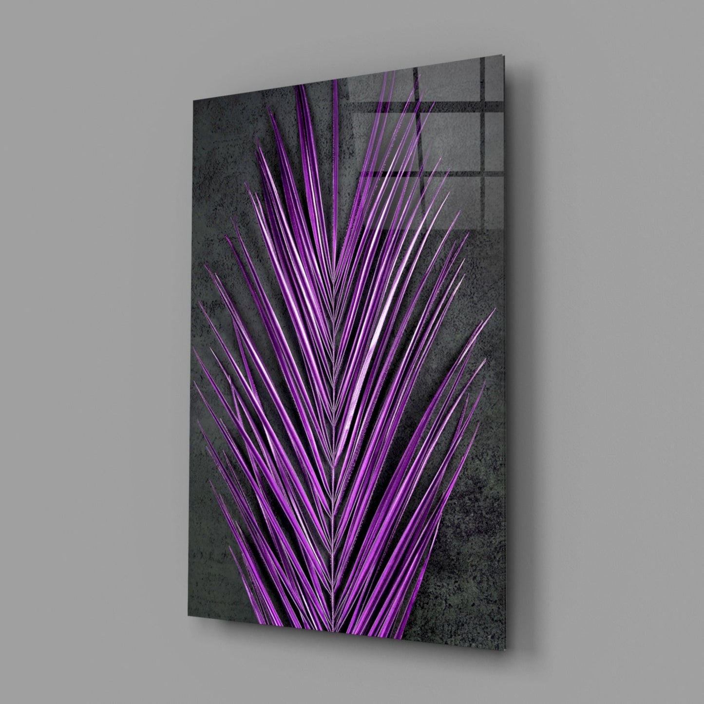 Areca Bunch Glass Wall Art