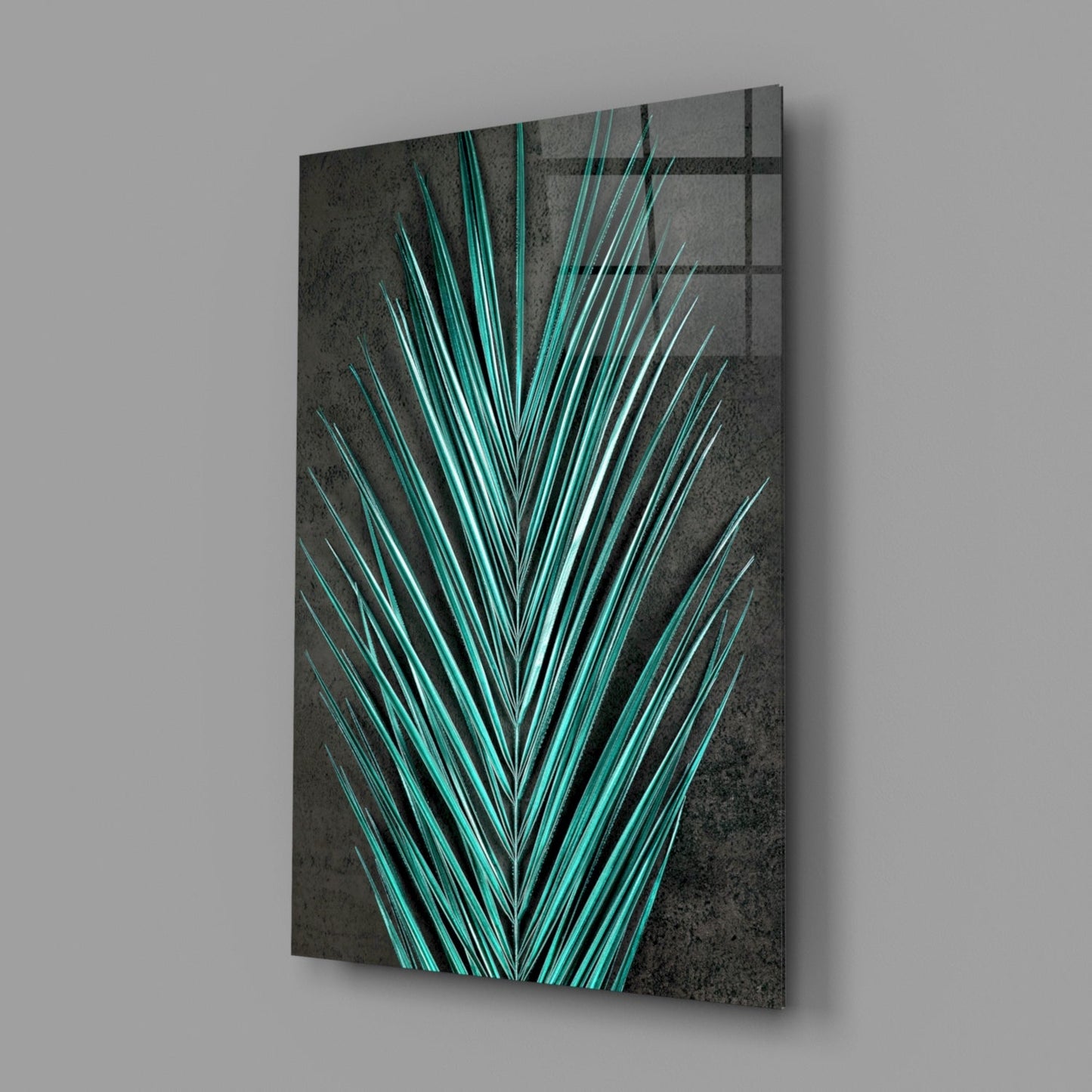 Areca Bunch Glass Wall Art