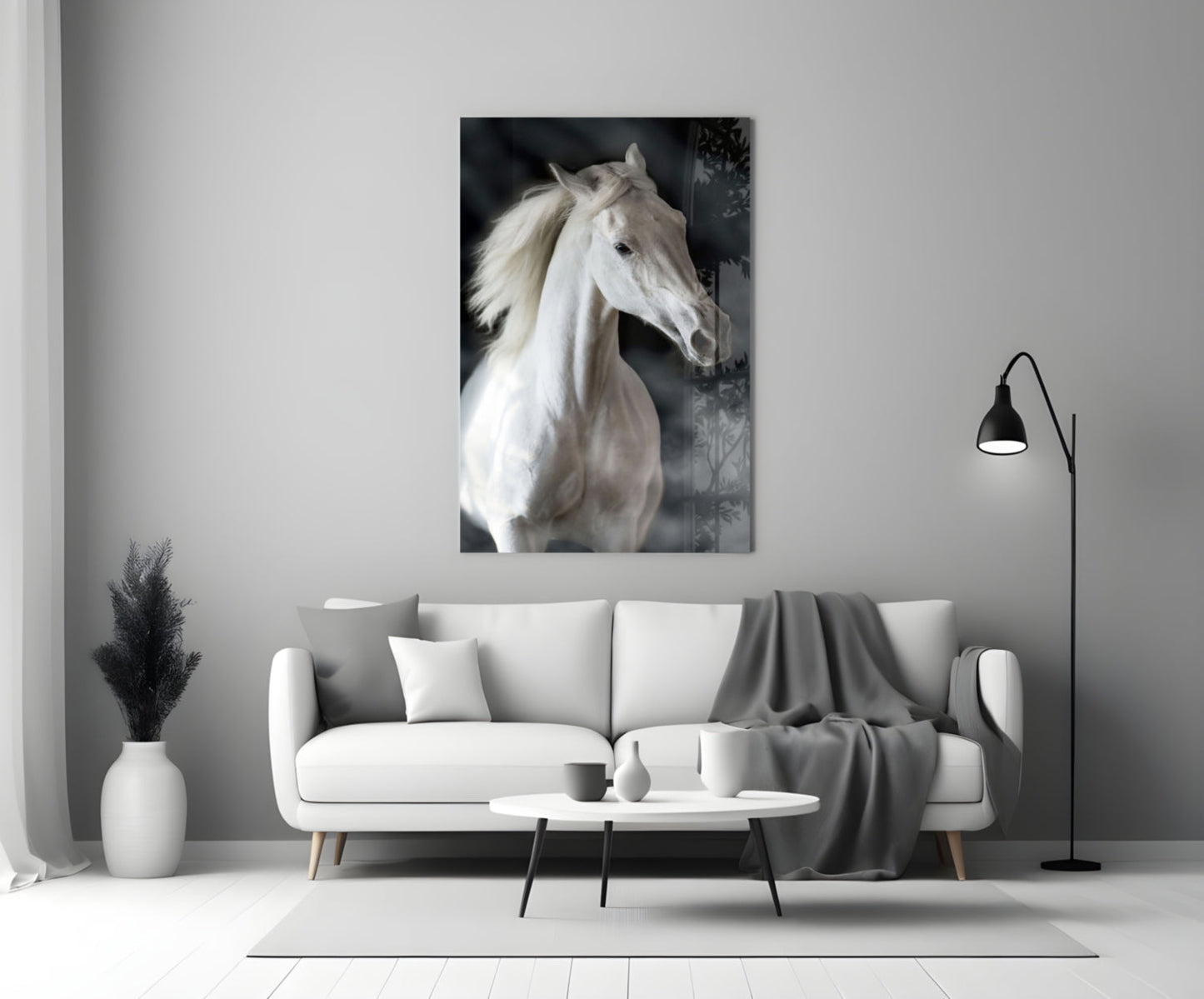 Horse Glass Wall Art