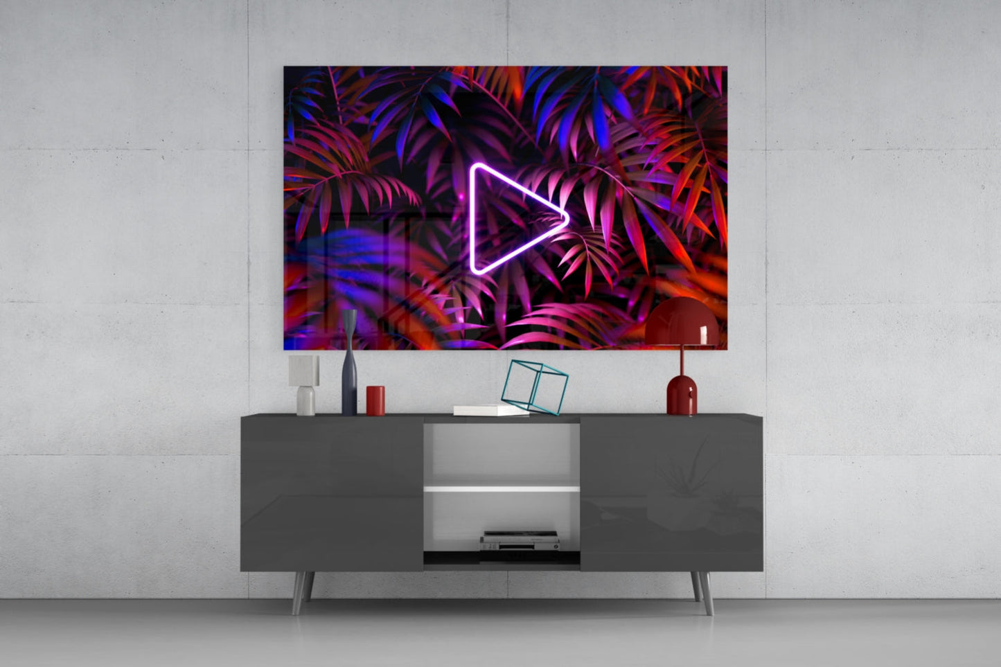 Abstract Art Glass Wall Art