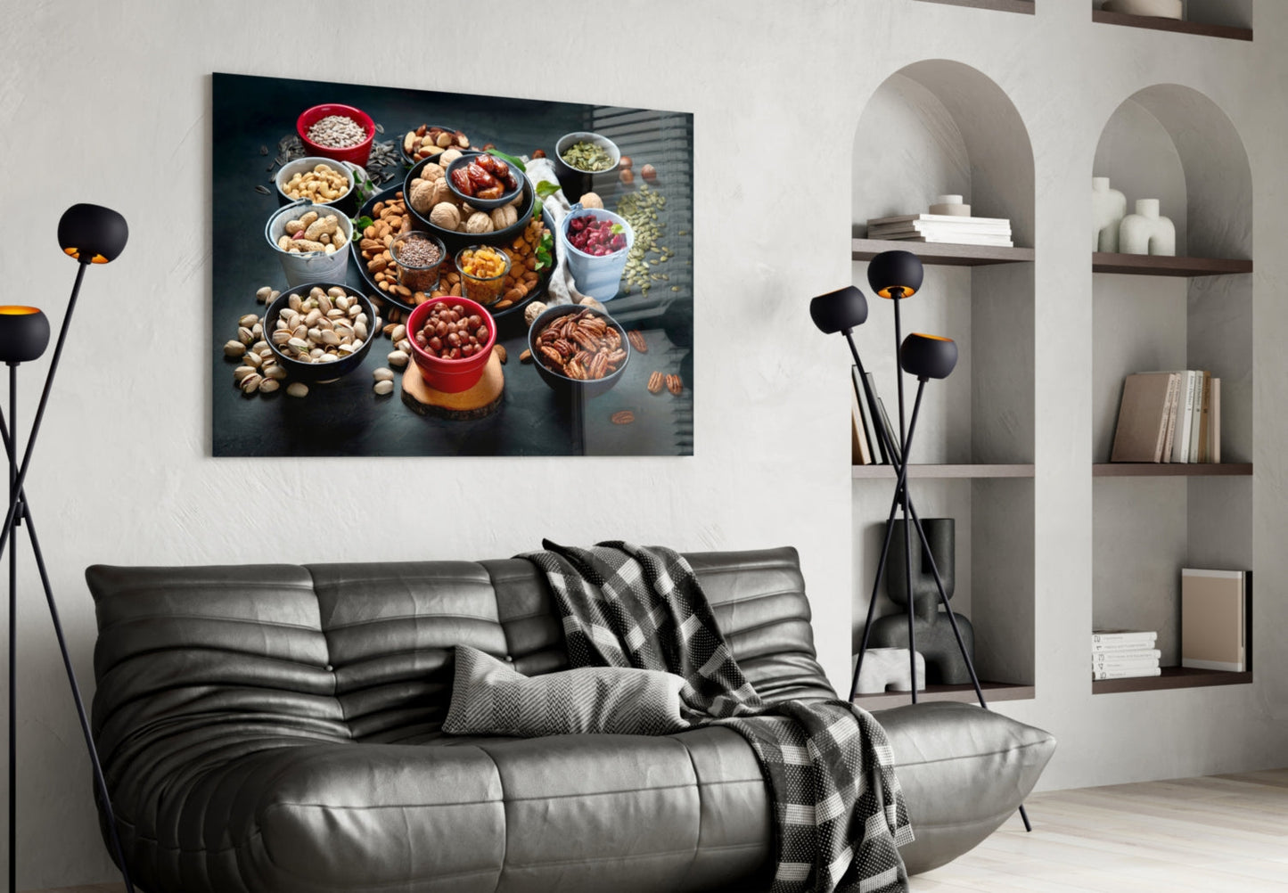 Nuts Glass Wall Art-3