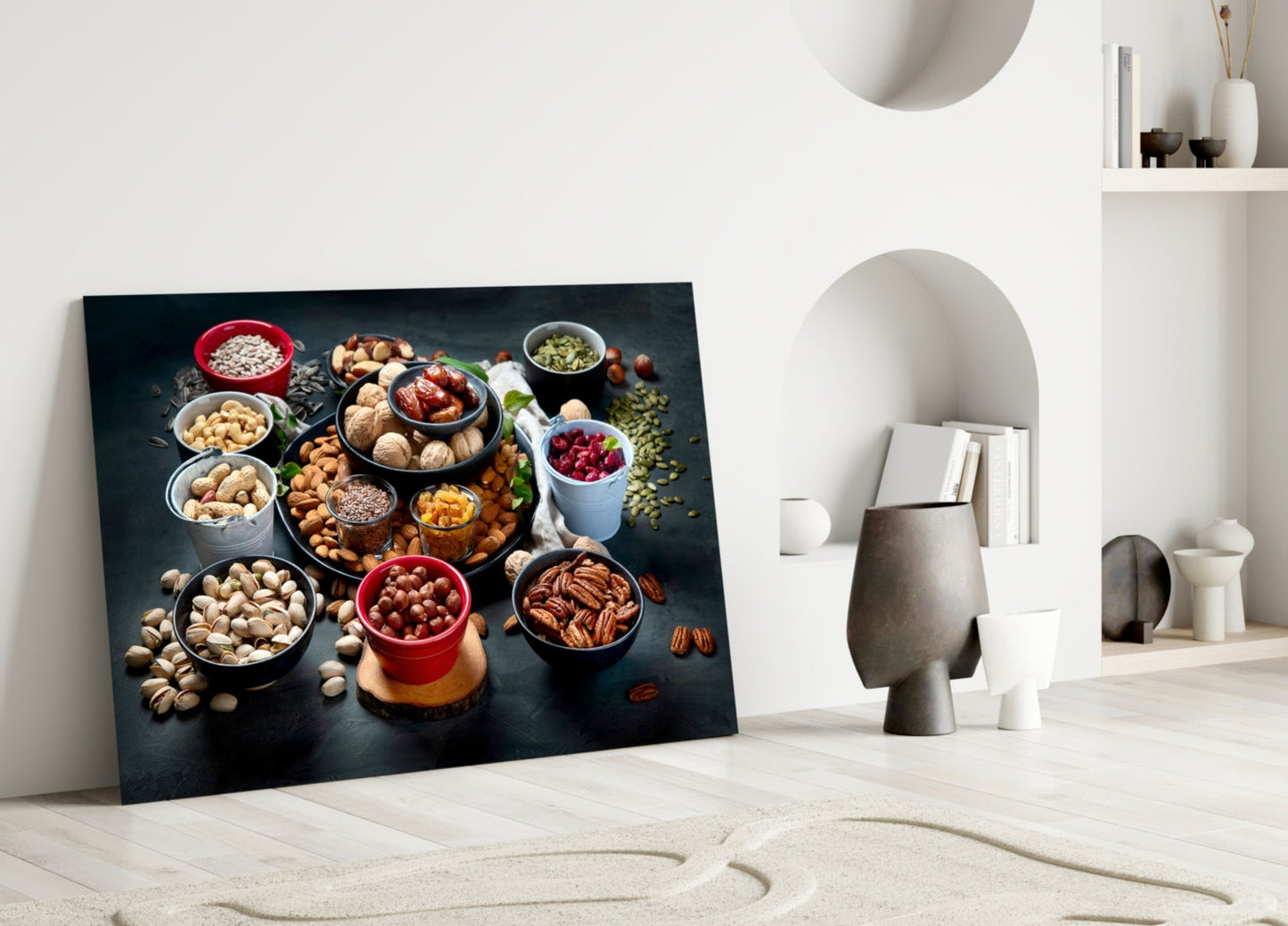 Nuts Glass Wall Art-2