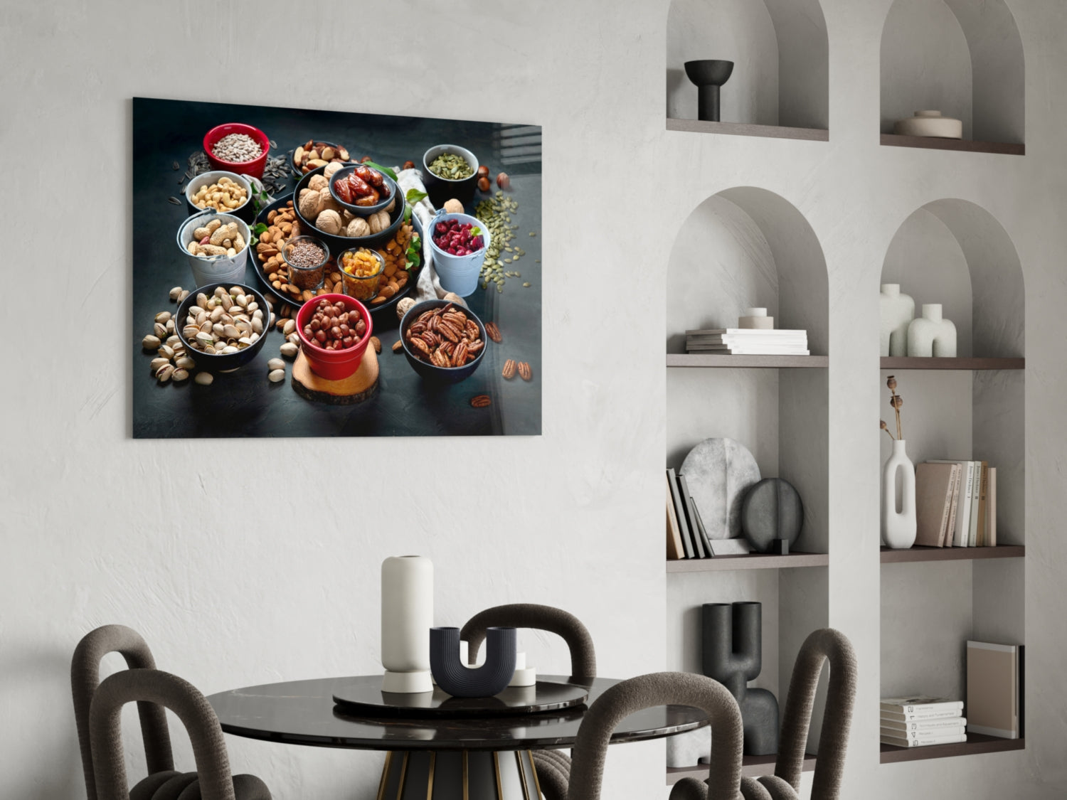 Nuts Glass Wall Art-4