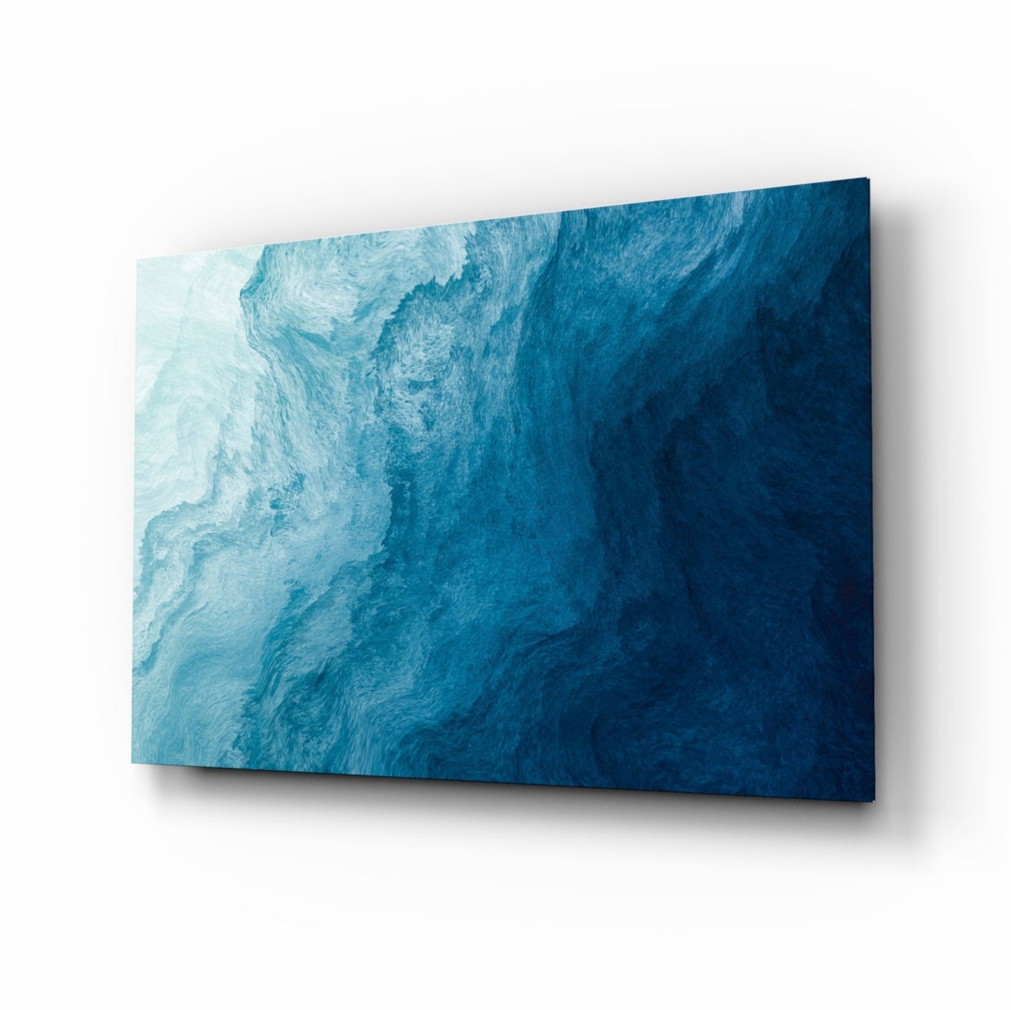 Shades Of Blue Glass Wall Art