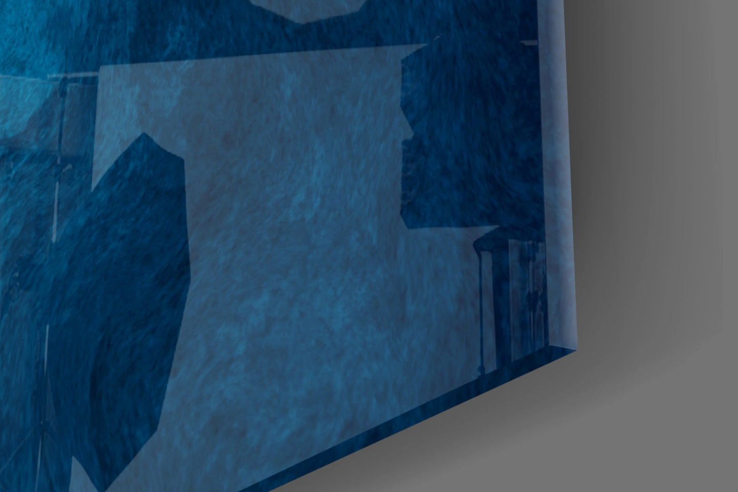 Shades Of Blue Glass Wall Art