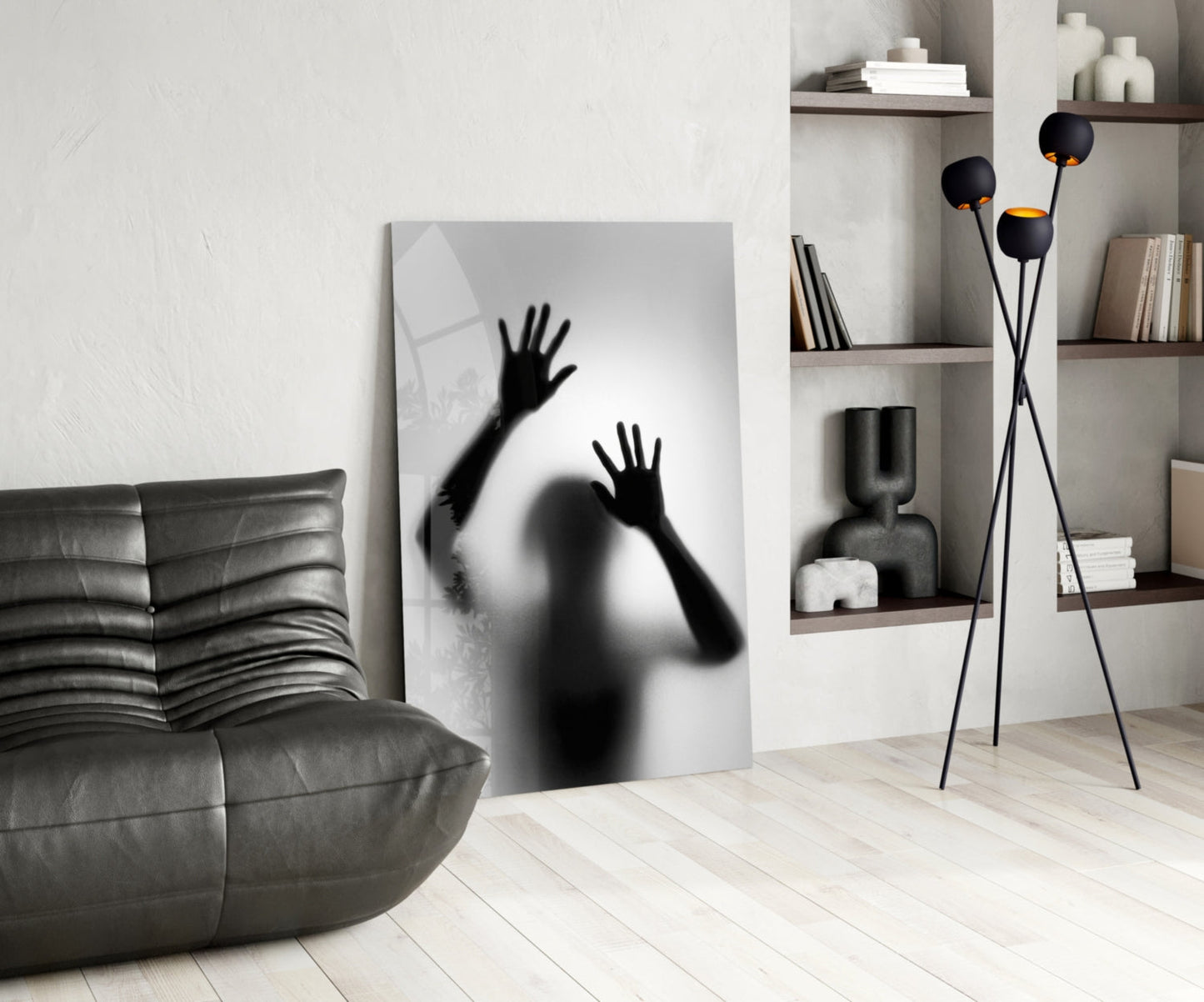 Loneliness Glass Wall Art