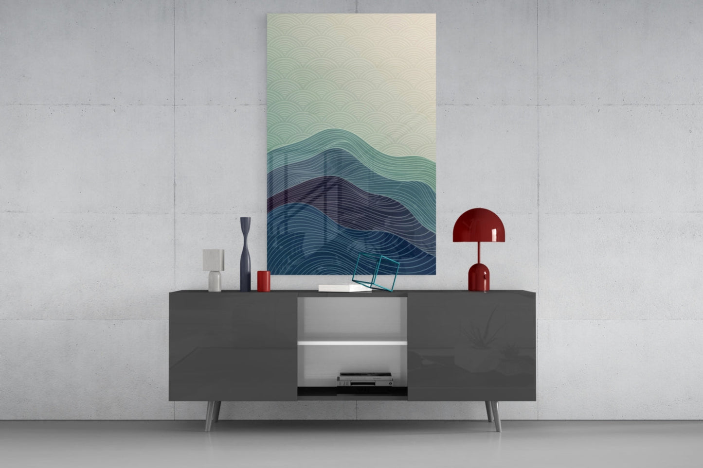 Abstract Art Glass Wall Art