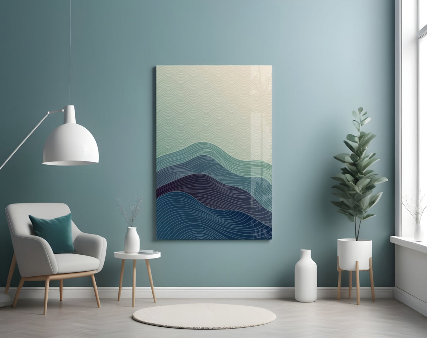 Abstract Art Glass Wall Art