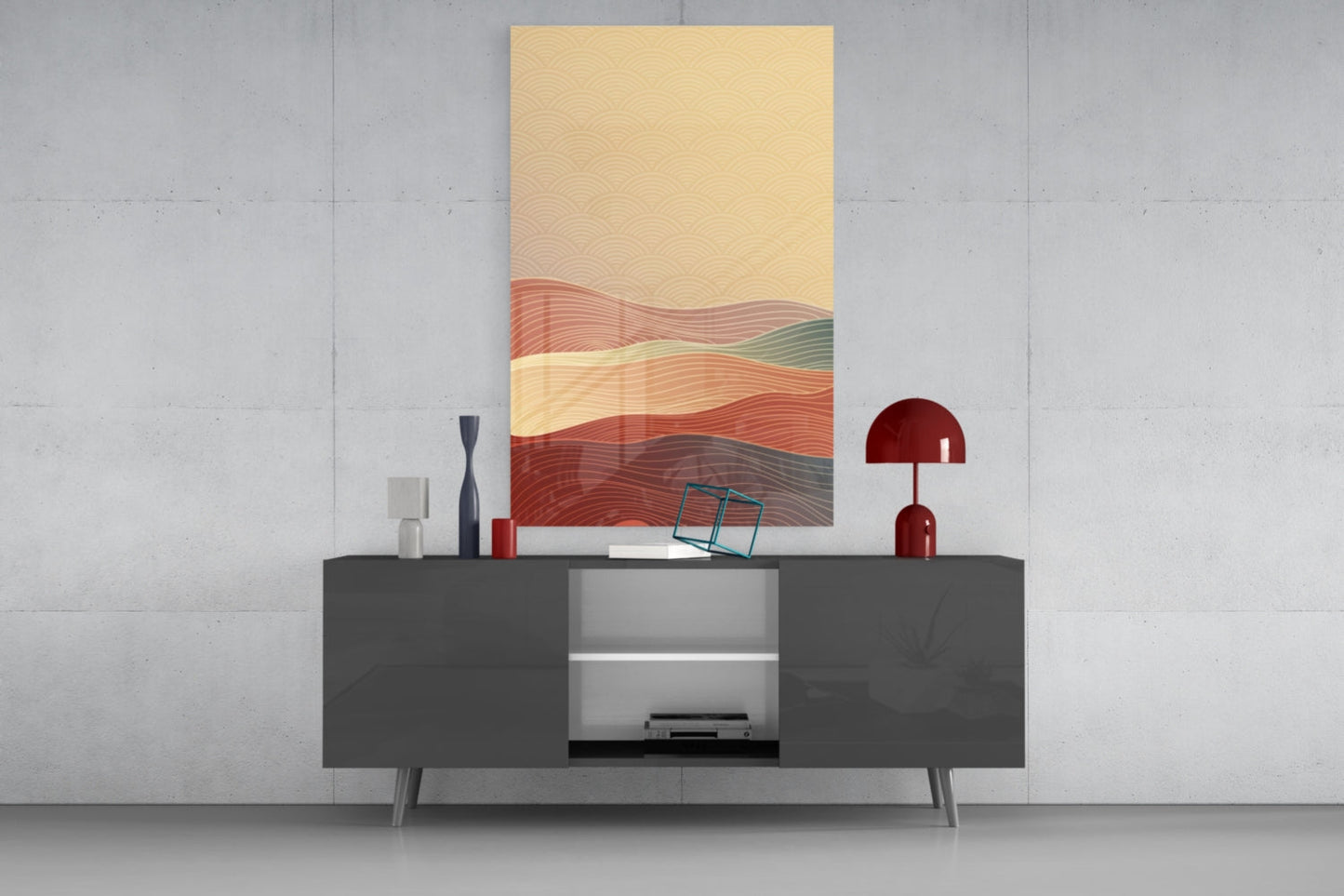 Abstract Art Glass Wall Art