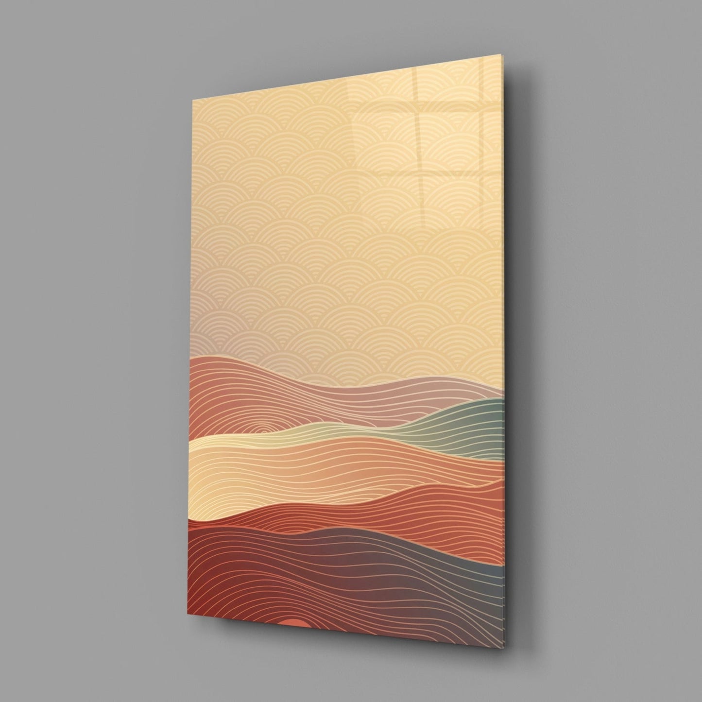 Abstract Art Glass Wall Art