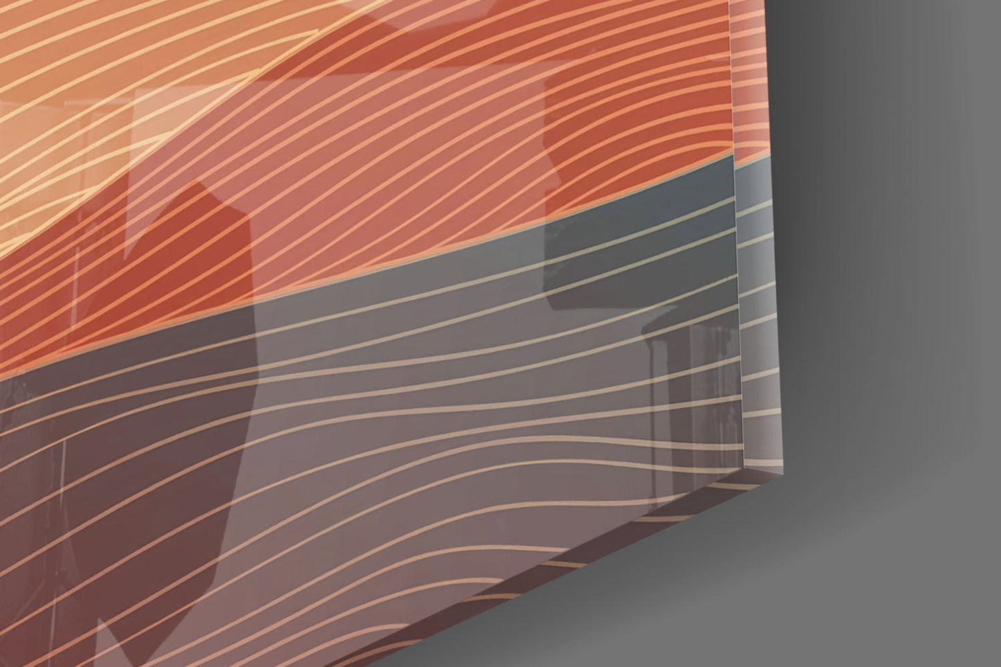 Abstract Art Glass Wall Art
