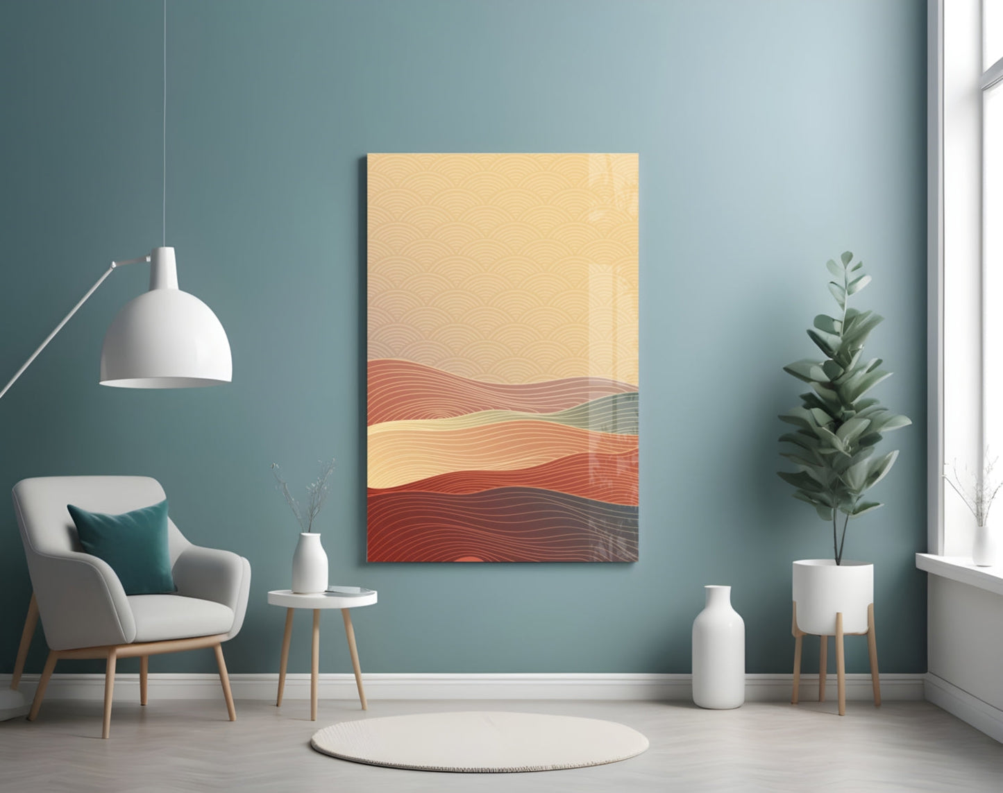 Abstract Art Glass Wall Art
