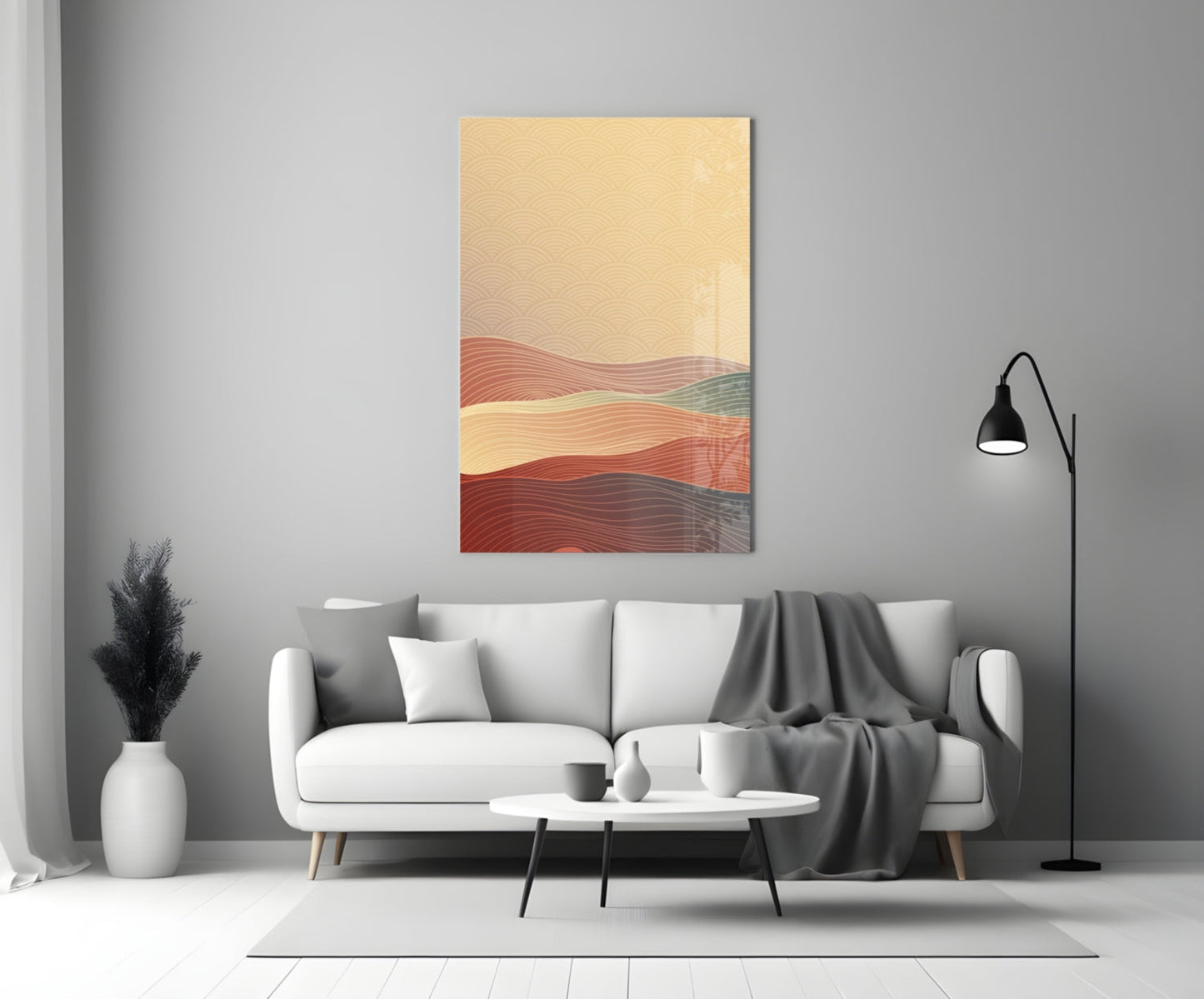 Abstract Art Glass Wall Art