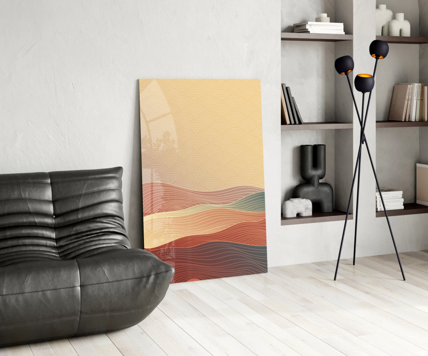 Abstract Art Glass Wall Art