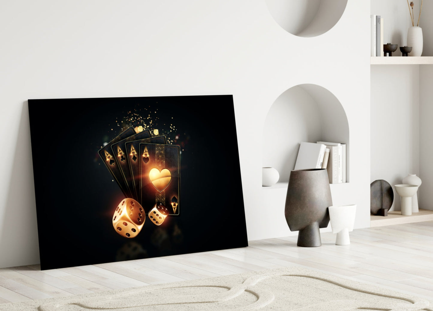 Gambler's Guns Glass Wall Art