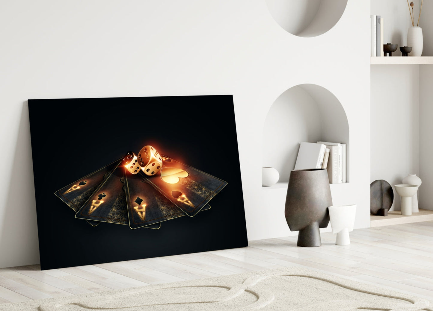 Gambler's Guns Glass Wall Art