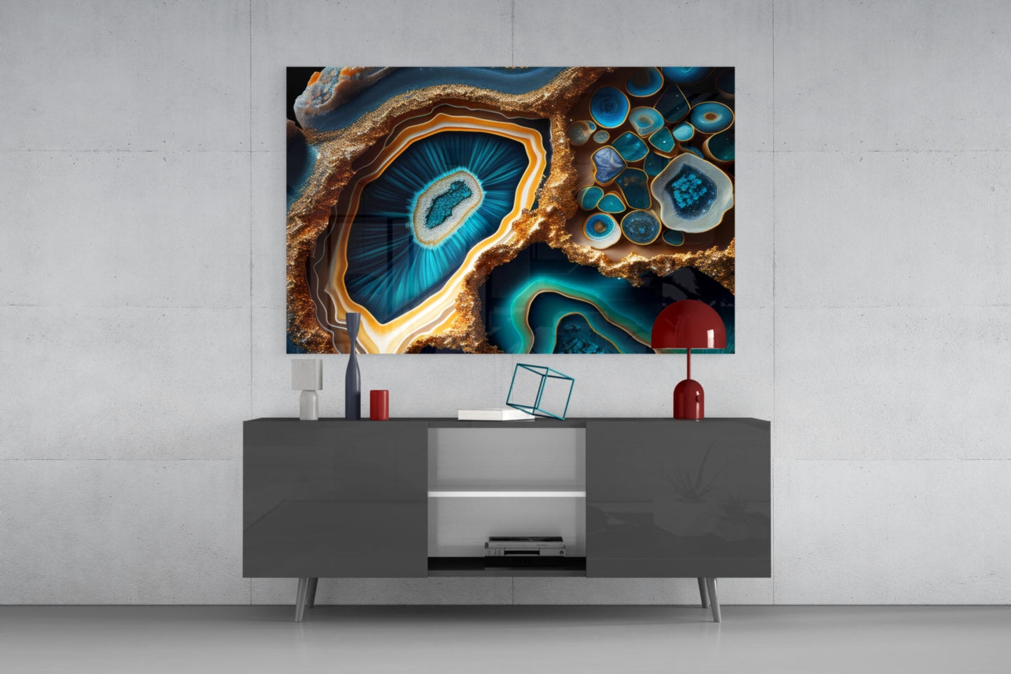 Abstract Art Glass Wall Art